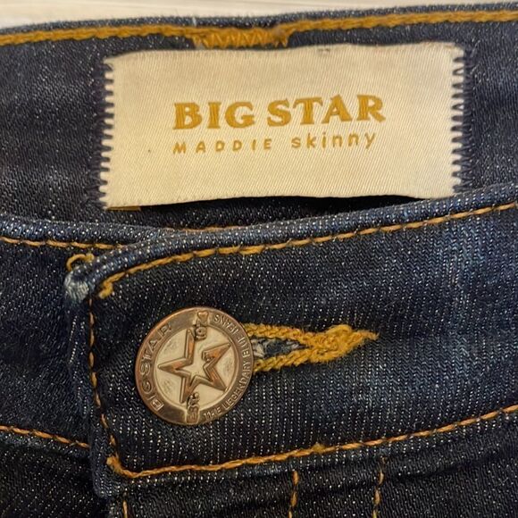 Big Star Maddie Skinny Dark Wash Jeans - Picture 3 of 10